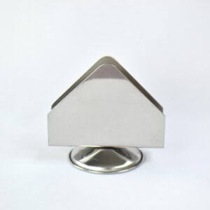12 Pzas Servilletero Triangular de Acero Inoxidable