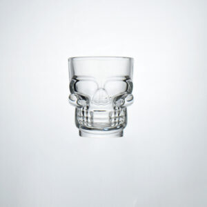 Set 6 Vasos Tequileros De Vidrio Caballitos Calavera (45ml)